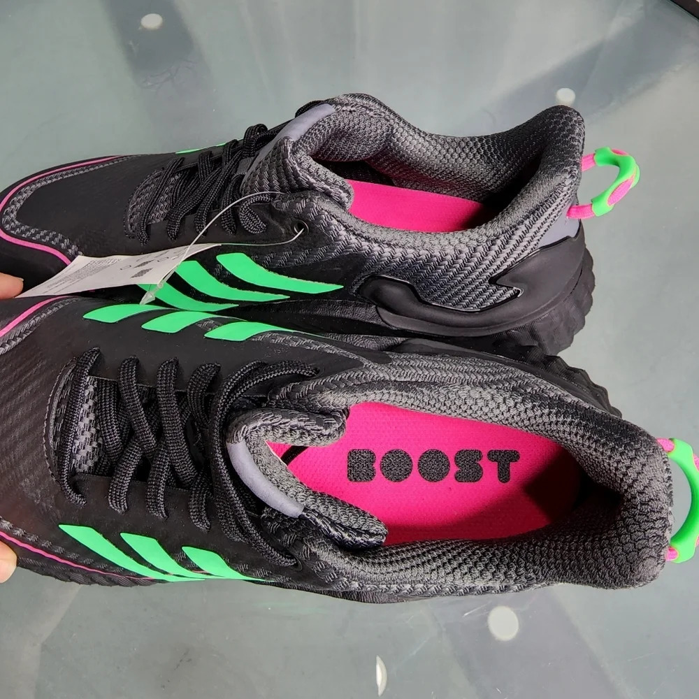 Adidas Climawarm LTD Unisex Running Neon Black Sz 9 - Picture 6 of 10